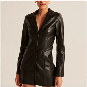 Abercrombie and Fitch Faux Leather Blazer Dress XS NWT